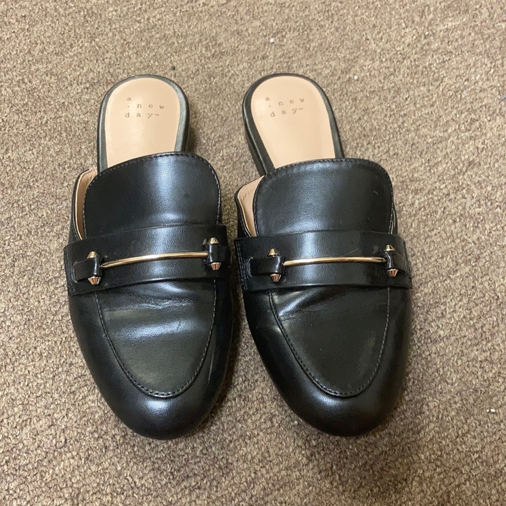 Faux leather sandal-loafers